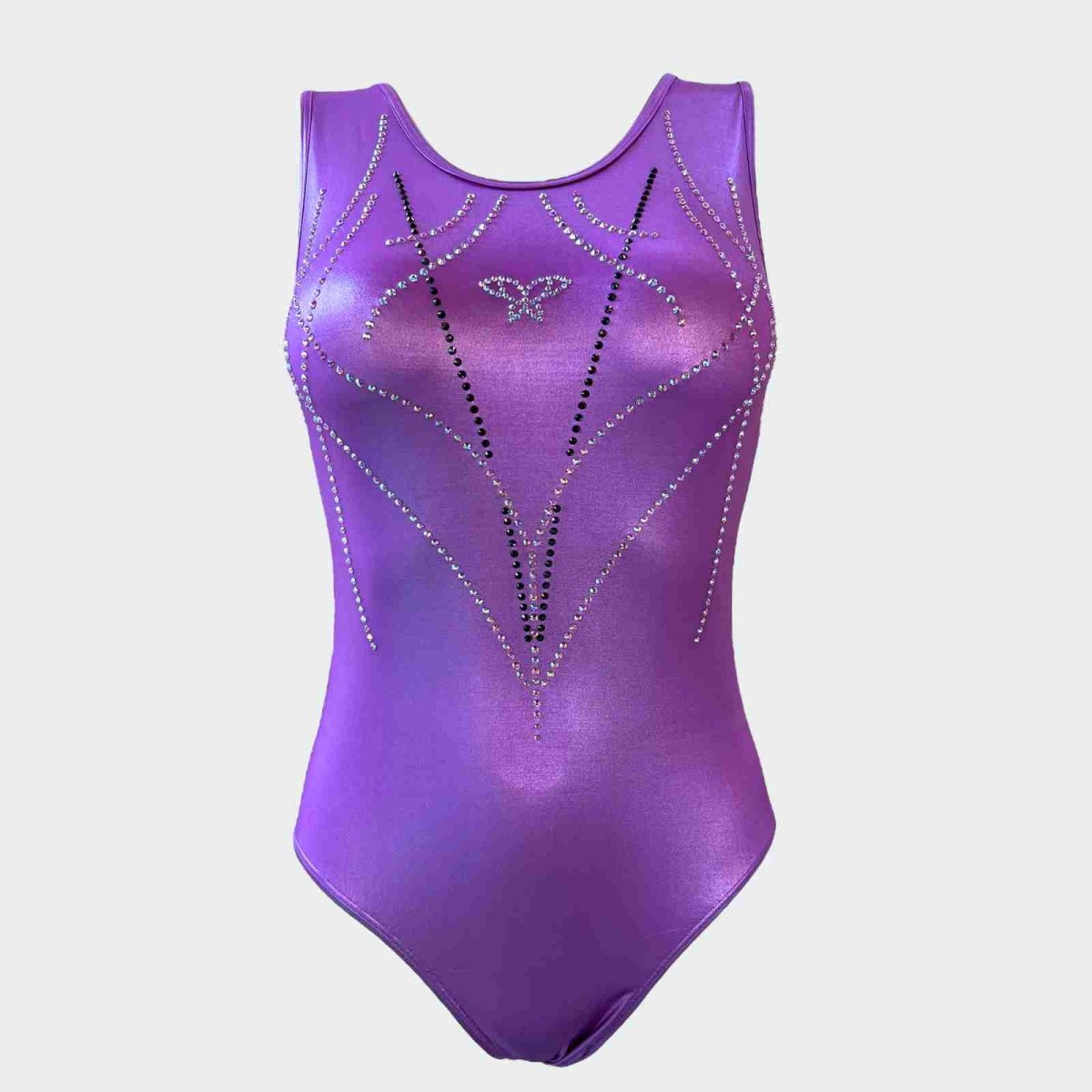 Body Smanicato IRIS Lurex Lilla - immagine 2