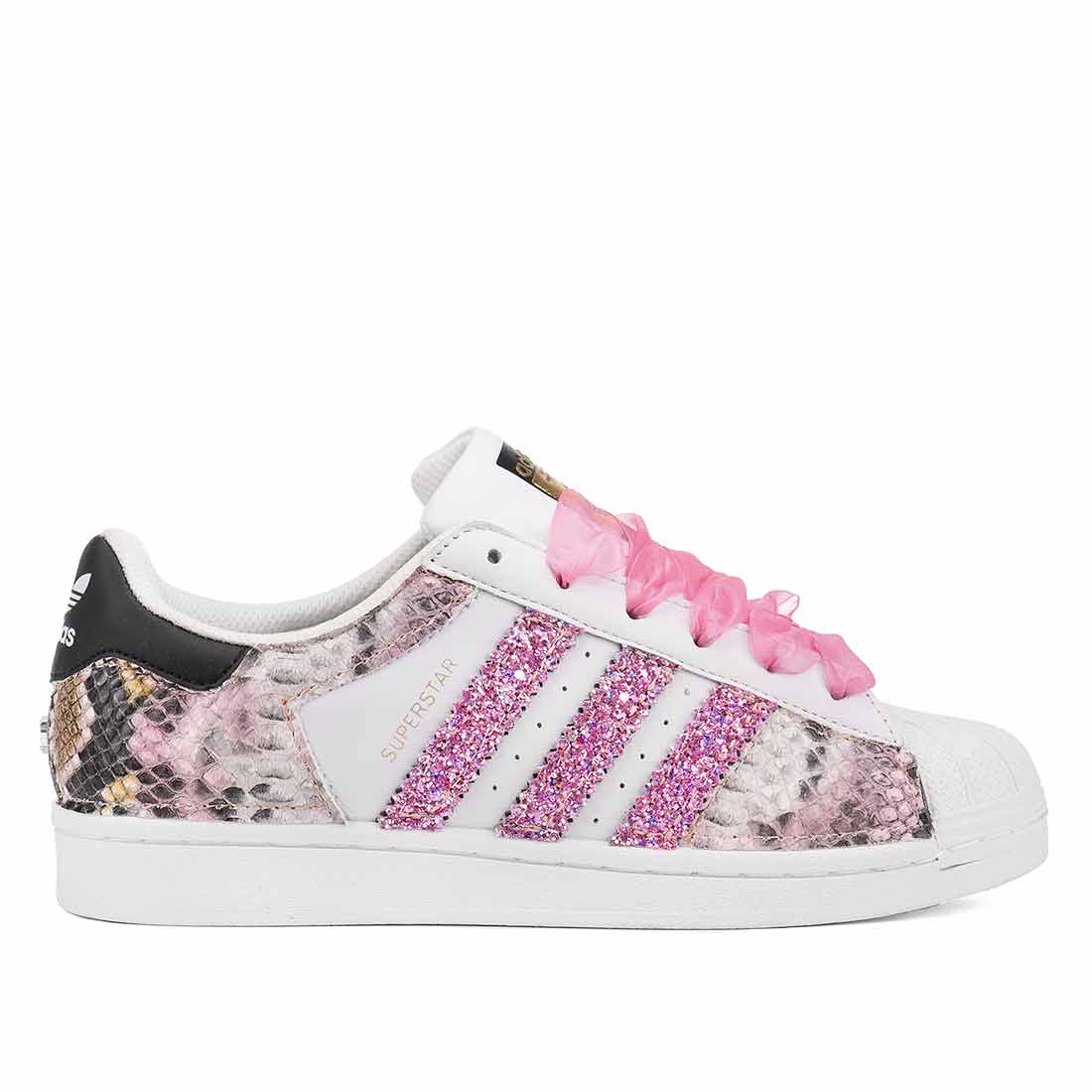 Adidas Superstar Pitone Rosa- Glitter Fucsia - immagine 2