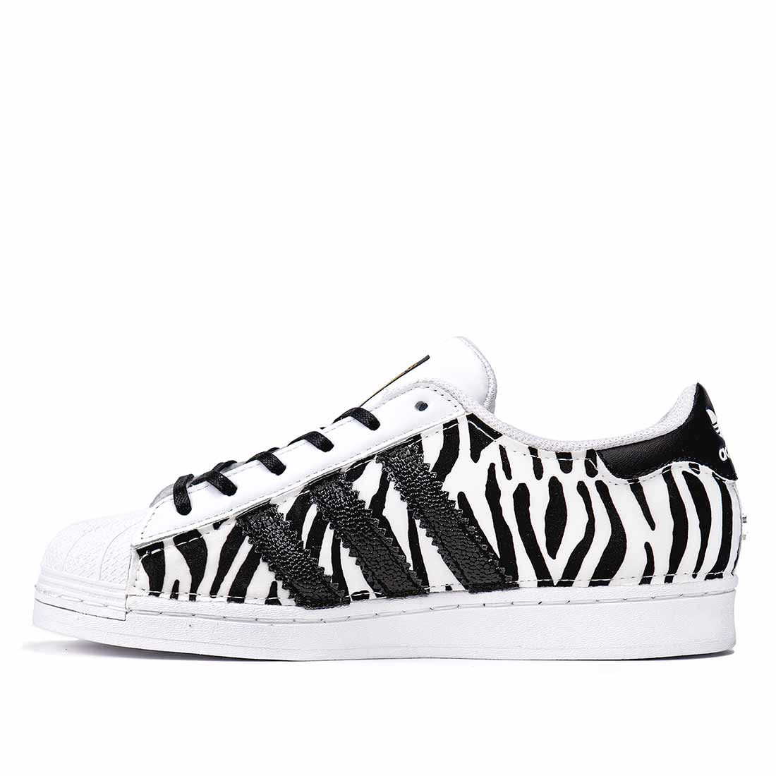 Adidas Superstar Animalier Zebrate - immagine 4