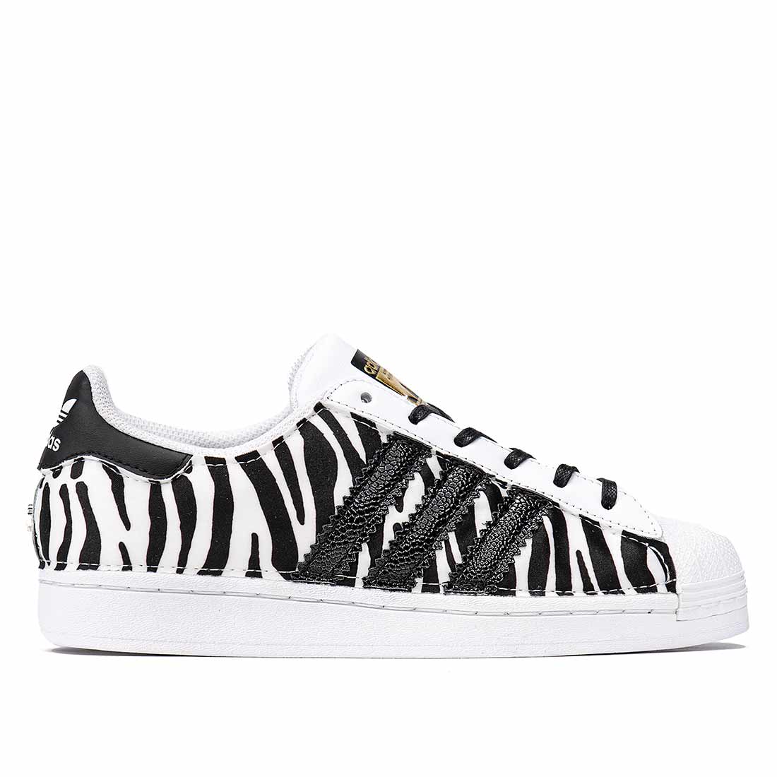 Adidas Superstar Animalier Zebrate - immagine 2