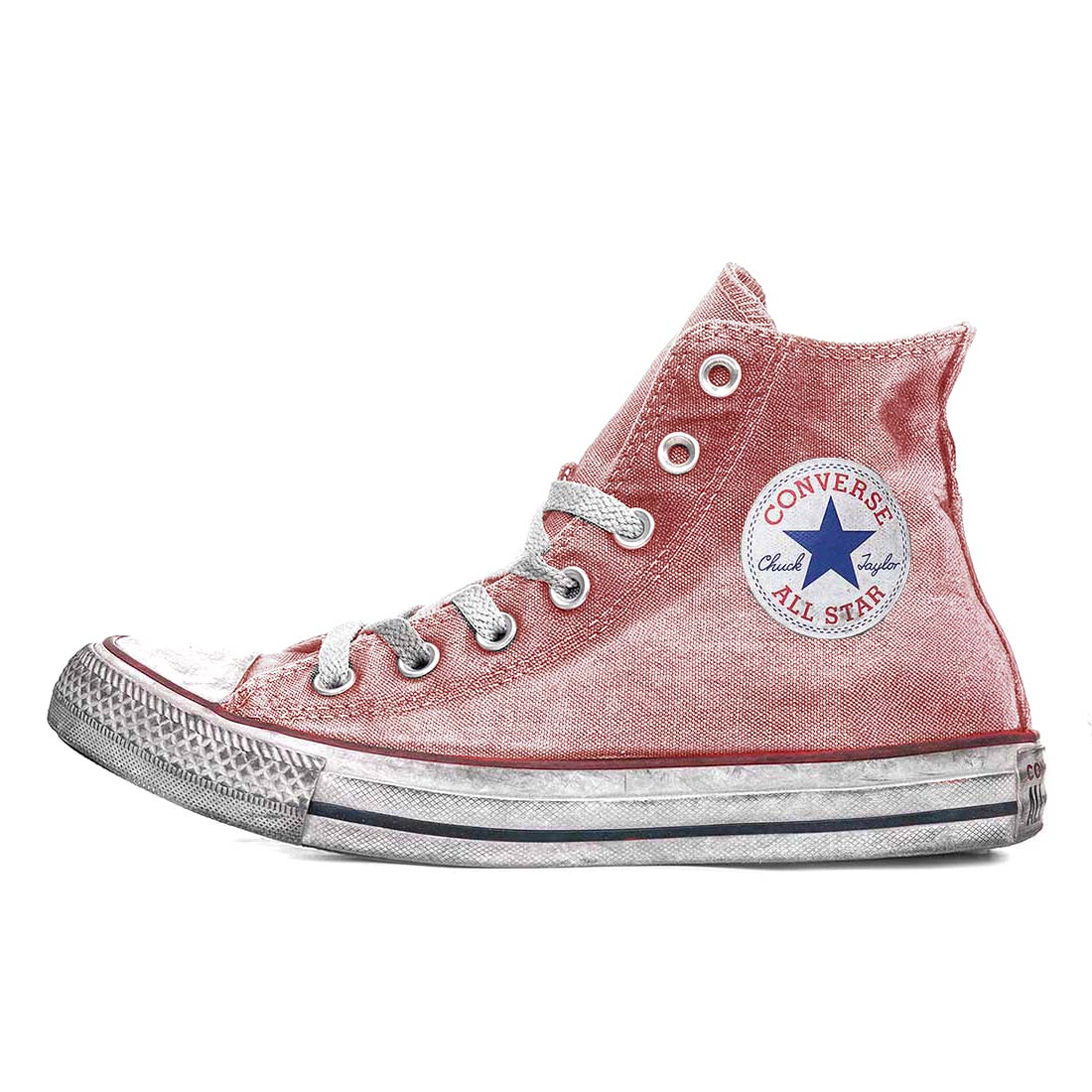 Converse All Star Rosse Vintage Delavè - immagine 3