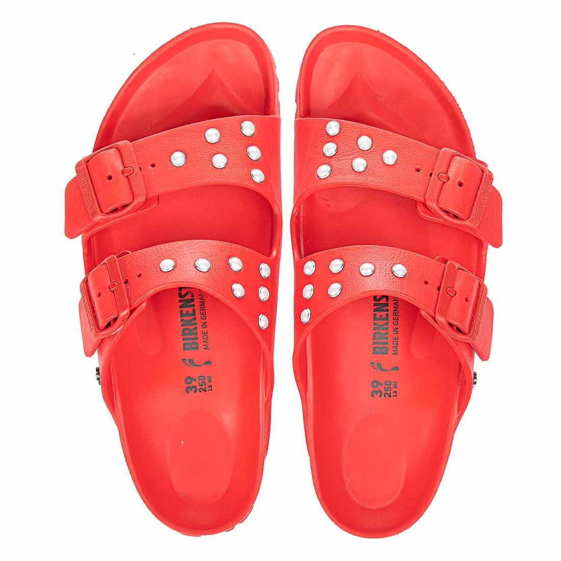 Personalizzazione Birkenstock Arizona EVA Rosse con Perle - immagine 3