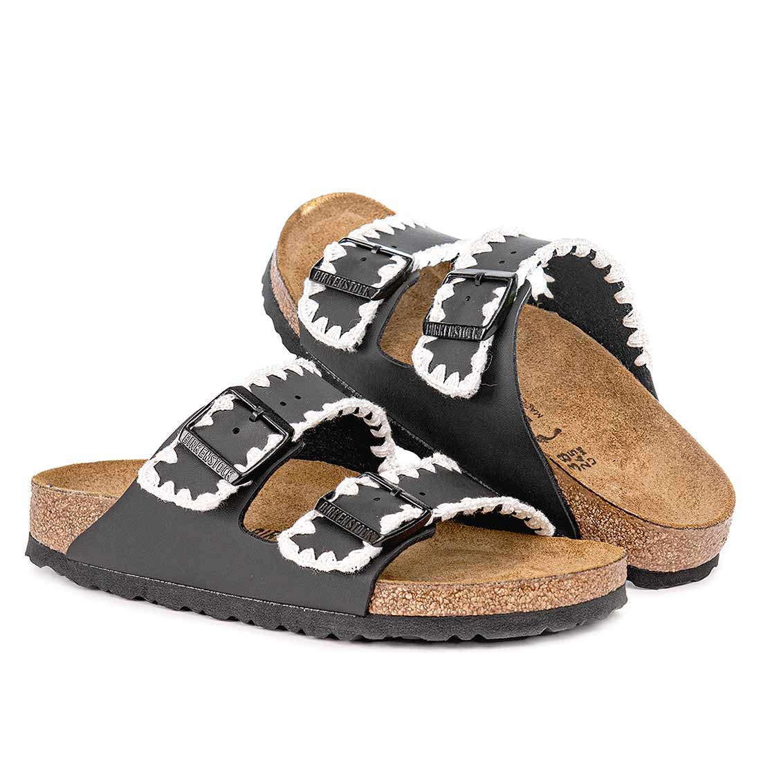 Personalizzazione Birkenstock Arizona Ricamate - Nere - Outlet - immagine 6