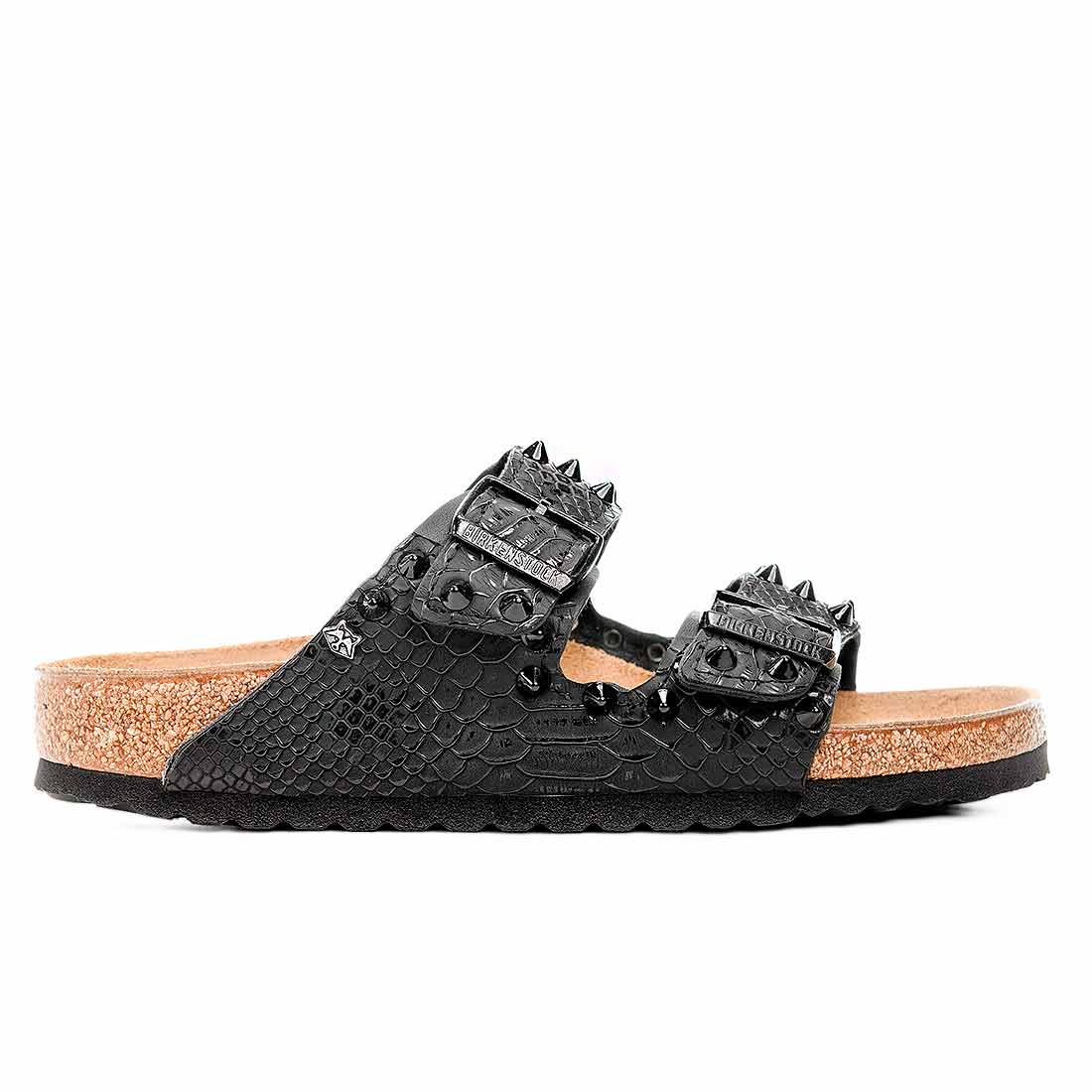 Personalizzazione Birkenstock Arizona Serpente Nero e Borchie - Unisex - immagine 5