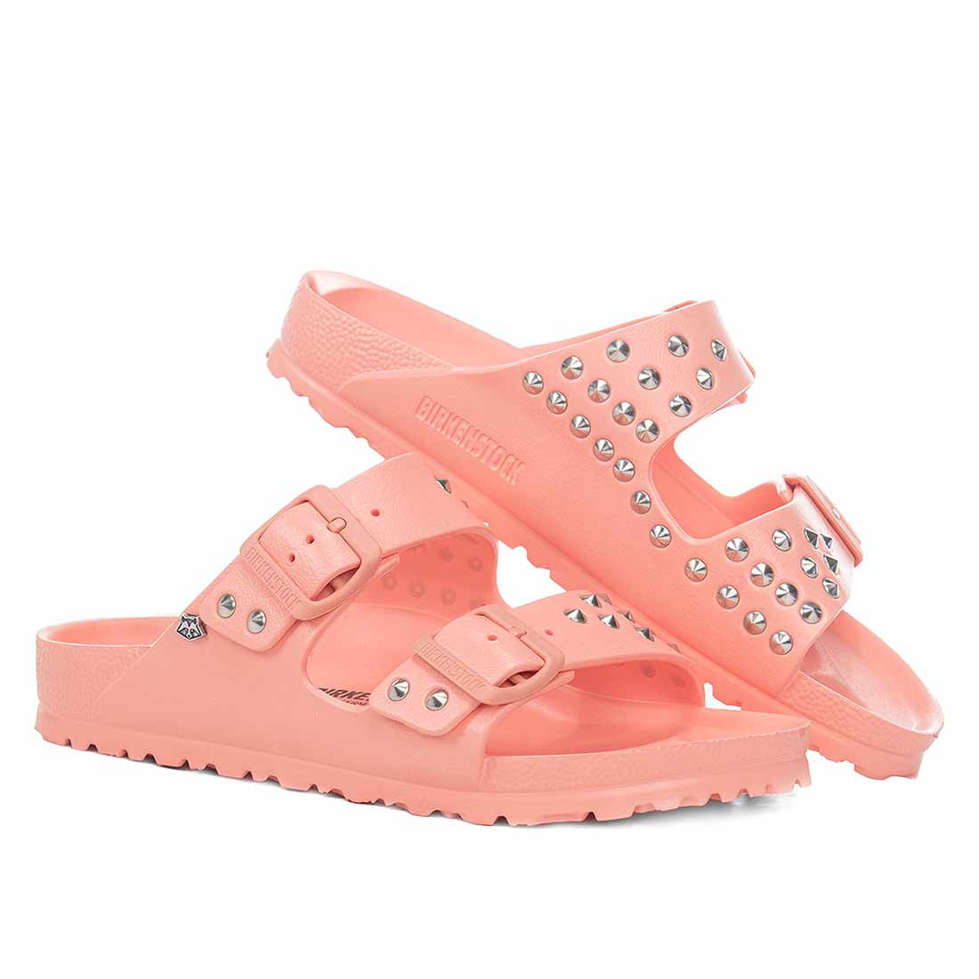 Personalizzazione Birkenstock Arizona EVA Rosa Borchiate - immagine 2