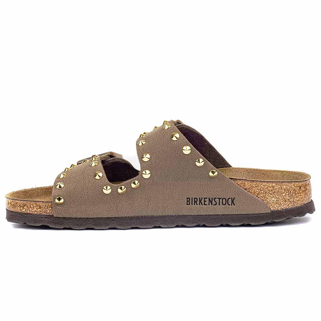 Personalizzazione Birkenstock Arizona con Borchie Oro - Marrone Mocca - immagine 5