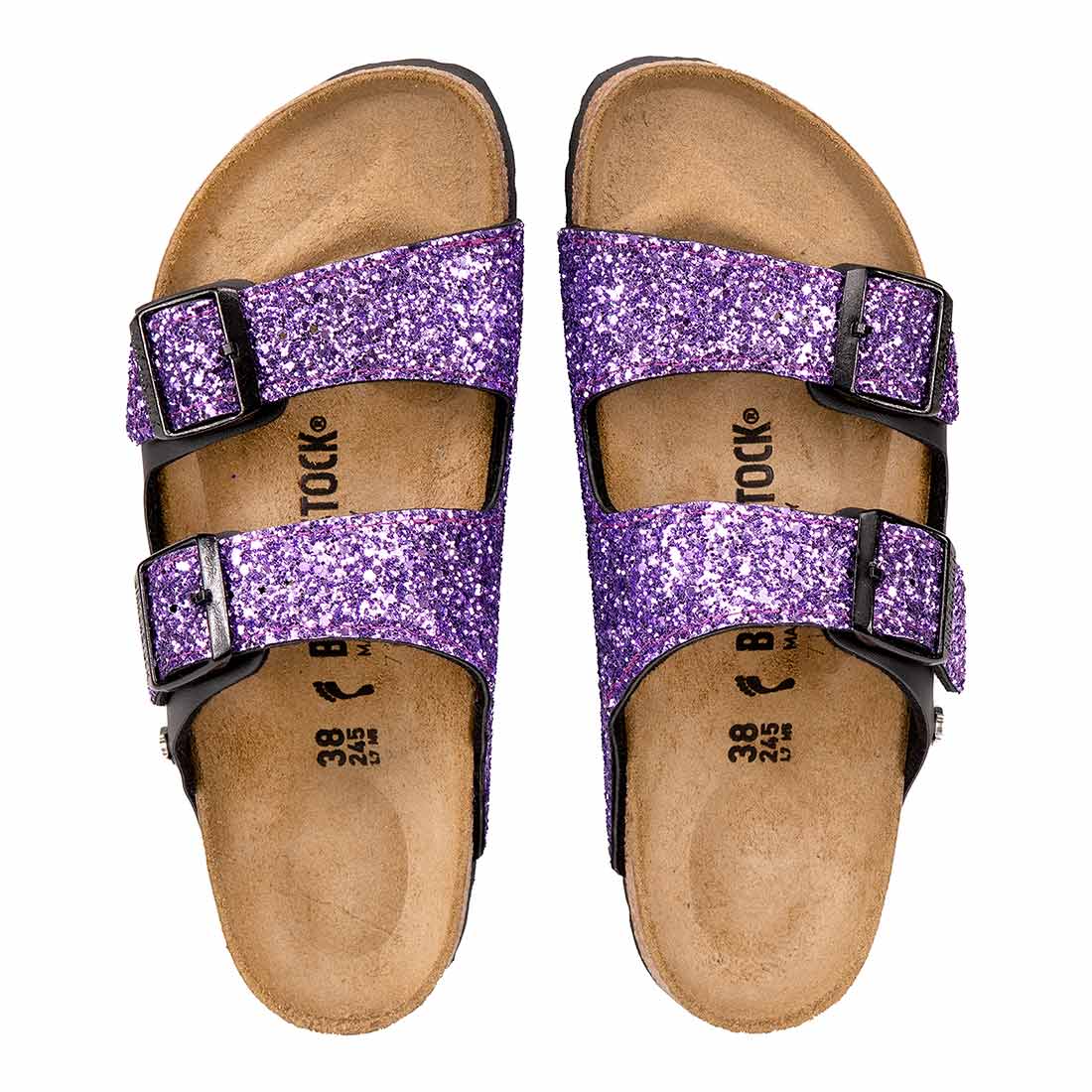 Personalizzazione Birkenstock Arizona Brillantini Viola - immagine 2