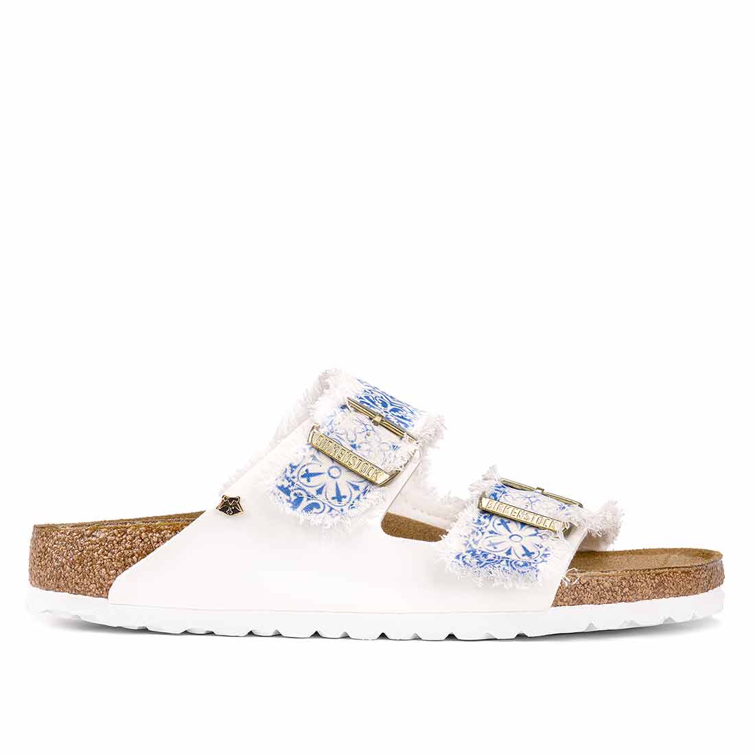 Personalizzazione Birkenstock Arizona Bianche Blu stile Capri - Outlet - immagine 6