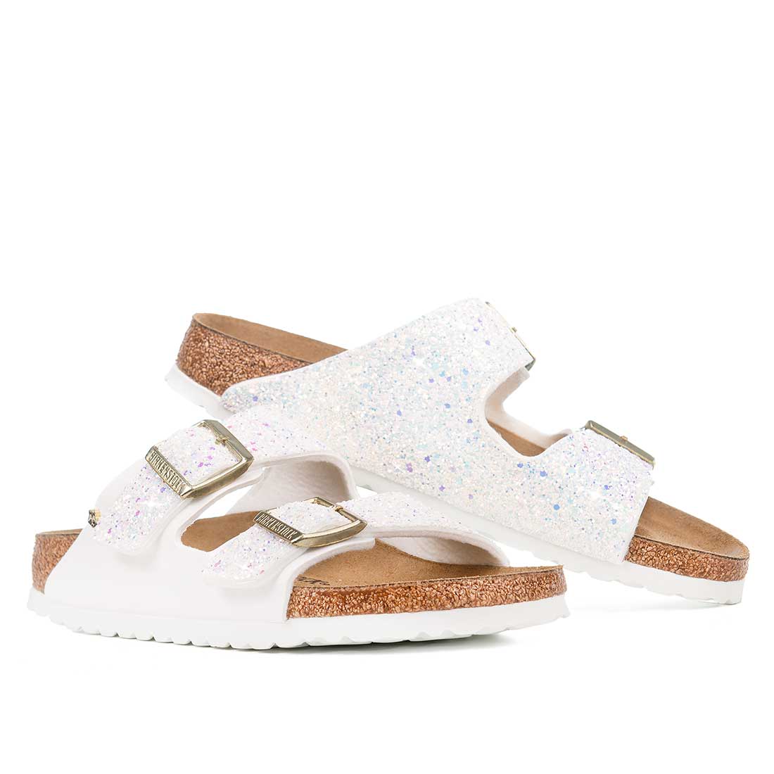 Personalizzazione Birkenstock Arizona Bianche - Glitter Bianchi - immagine 2