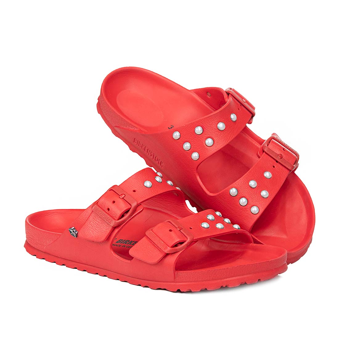 Personalizzazione Birkenstock Arizona EVA Rosse con Perle - Outlet - immagine 2