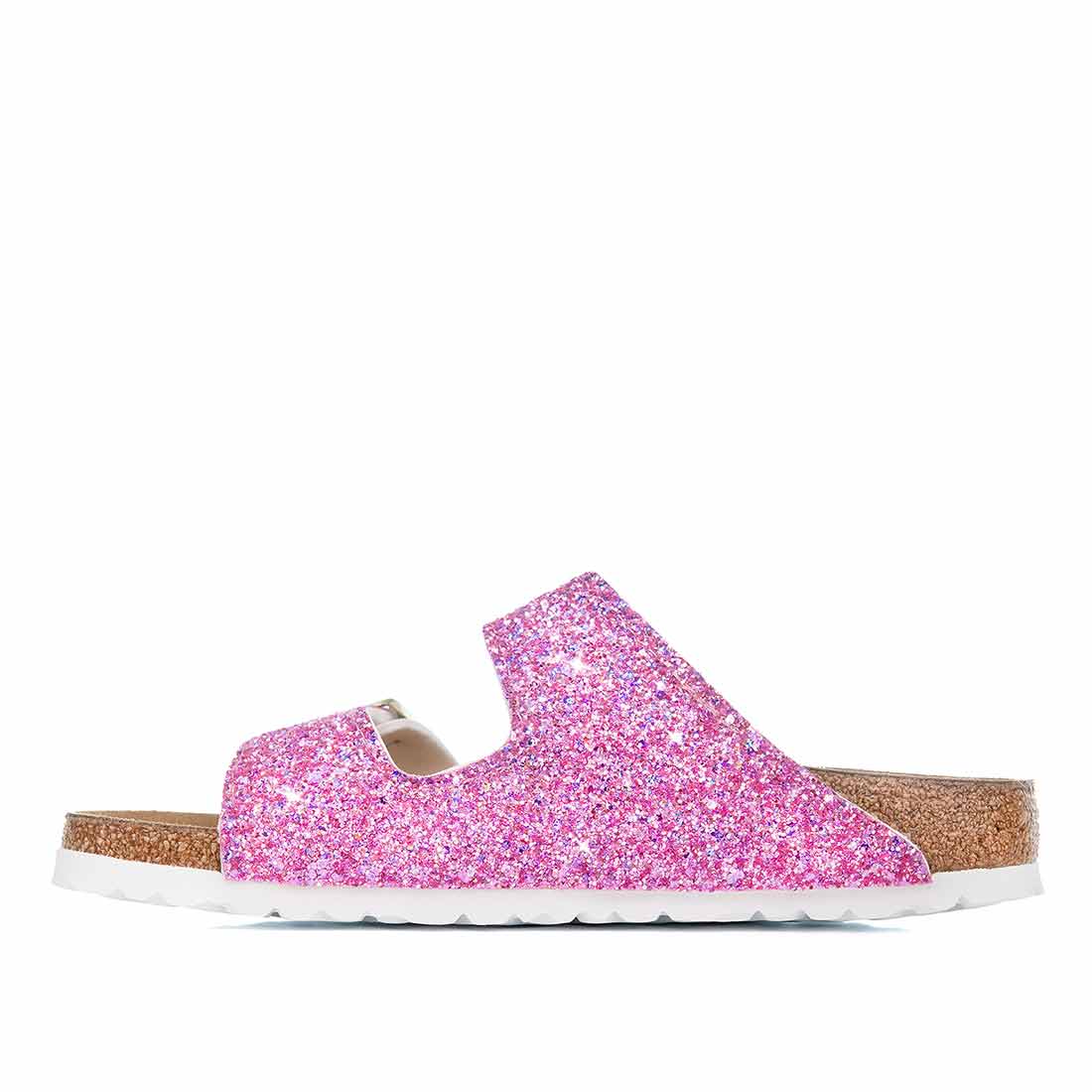 Personalizzazione Birkenstock Arizona Bianche - Glitter Fucsia - immagine 5