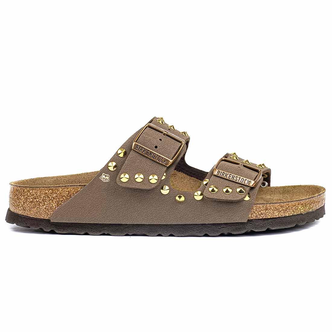Personalizzazione Birkenstock Arizona con Borchie Oro - Marrone Mocca - Outlet - immagine 4