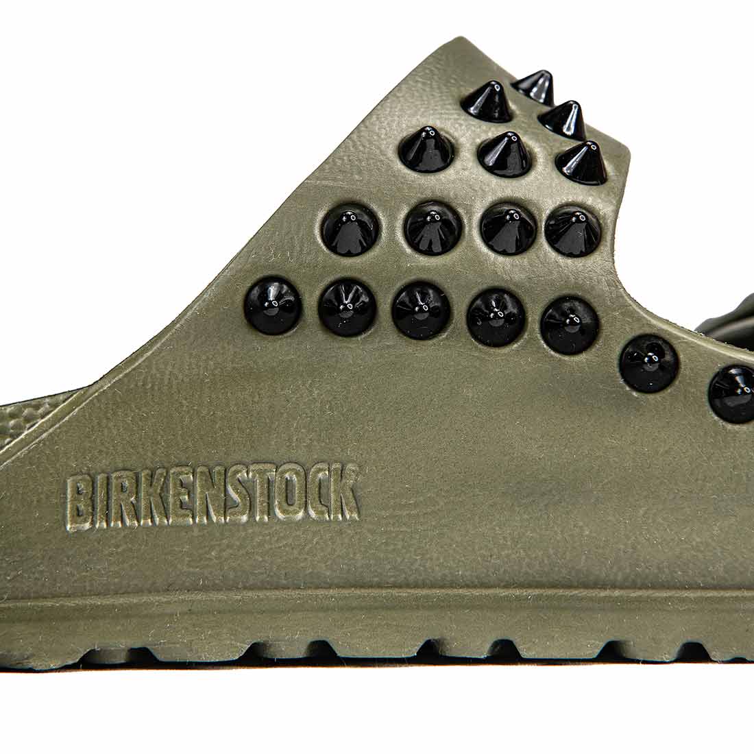 Personalizzazione Birkenstock Arizona Eva Verde Kaki con Borchie Nere - immagine 4