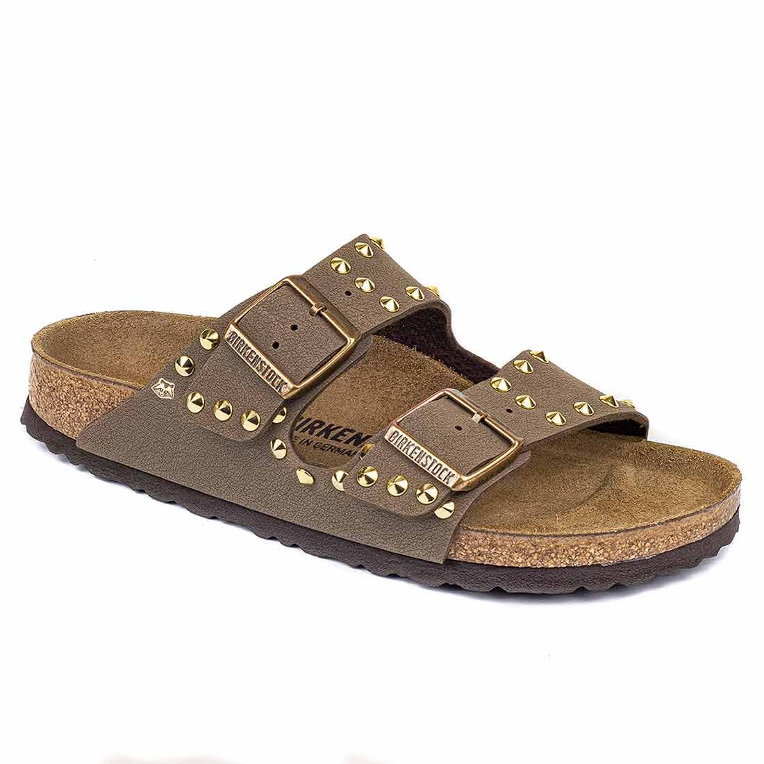 Personalizzazione Birkenstock Arizona con Borchie Oro - Marrone Mocca - Outlet - immagine 6