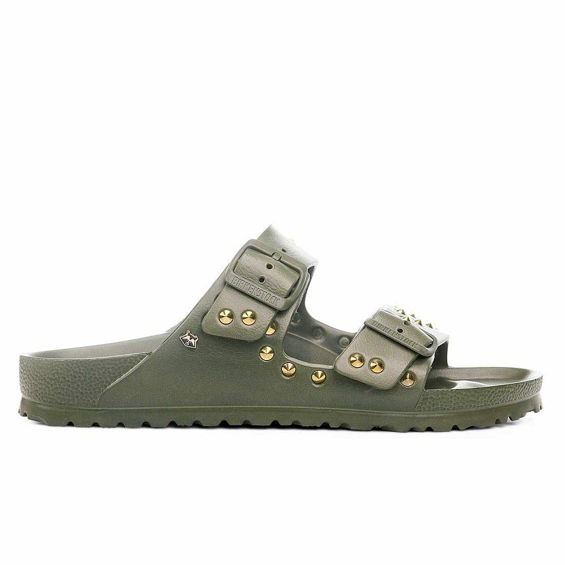 Personalizzazione Birkenstock Arizona Eva Verde Kaki con Borchie Oro - immagine 4