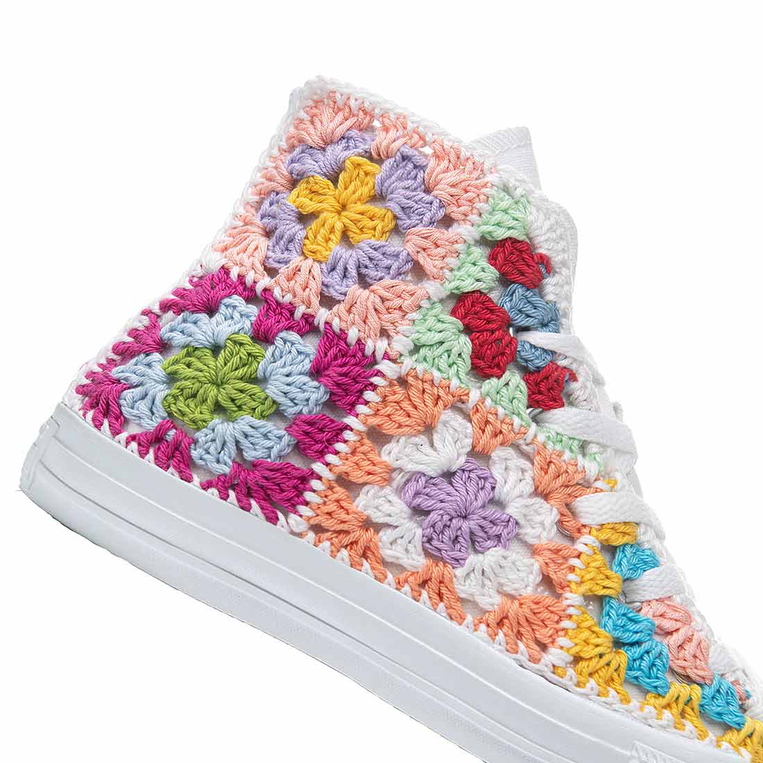 Converse All Star Alte Bianche Crochet - immagine 3
