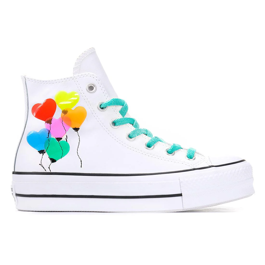 Converse All Star Platform con Cuori Colorati - immagine 2