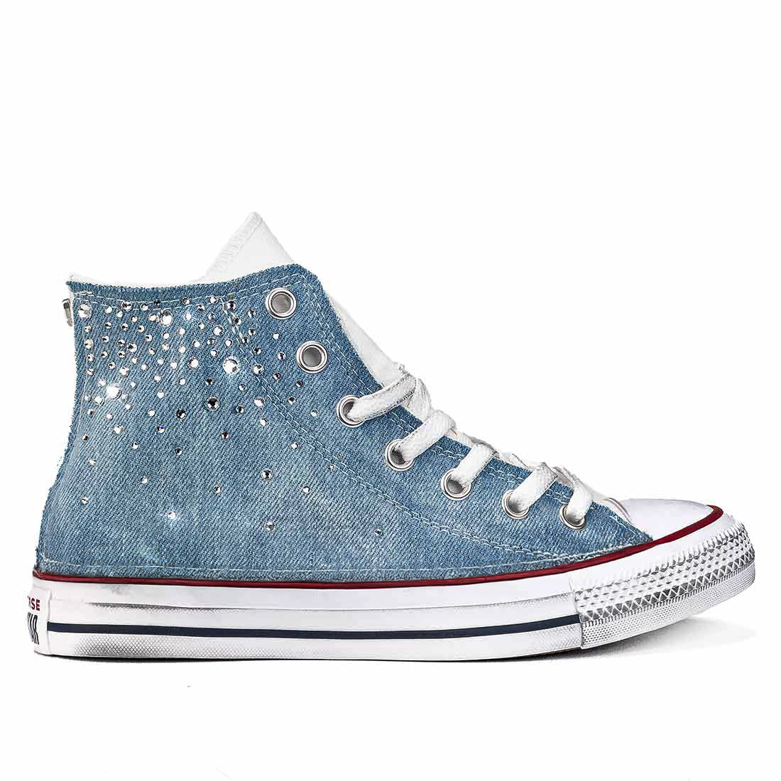 Converse All Star Alte Denim con Strass - Outlet - immagine 2