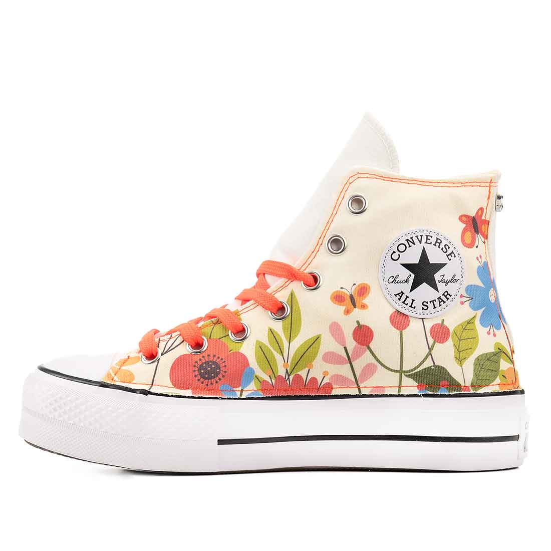 Converse All Star Alte Platform Fiori Multicolor - immagine 3
