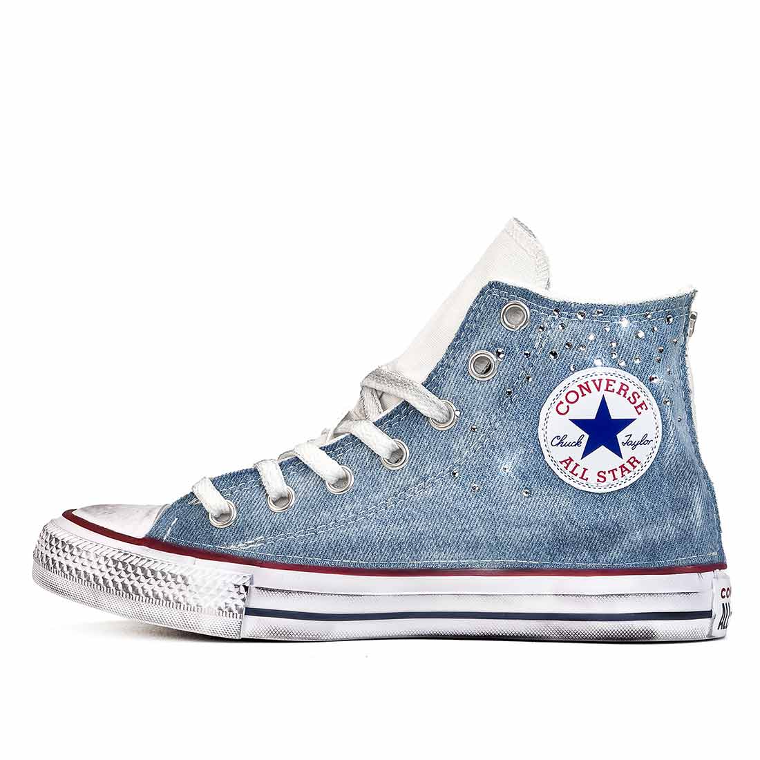 Converse All Star Alte Denim con Strass - Outlet - immagine 4