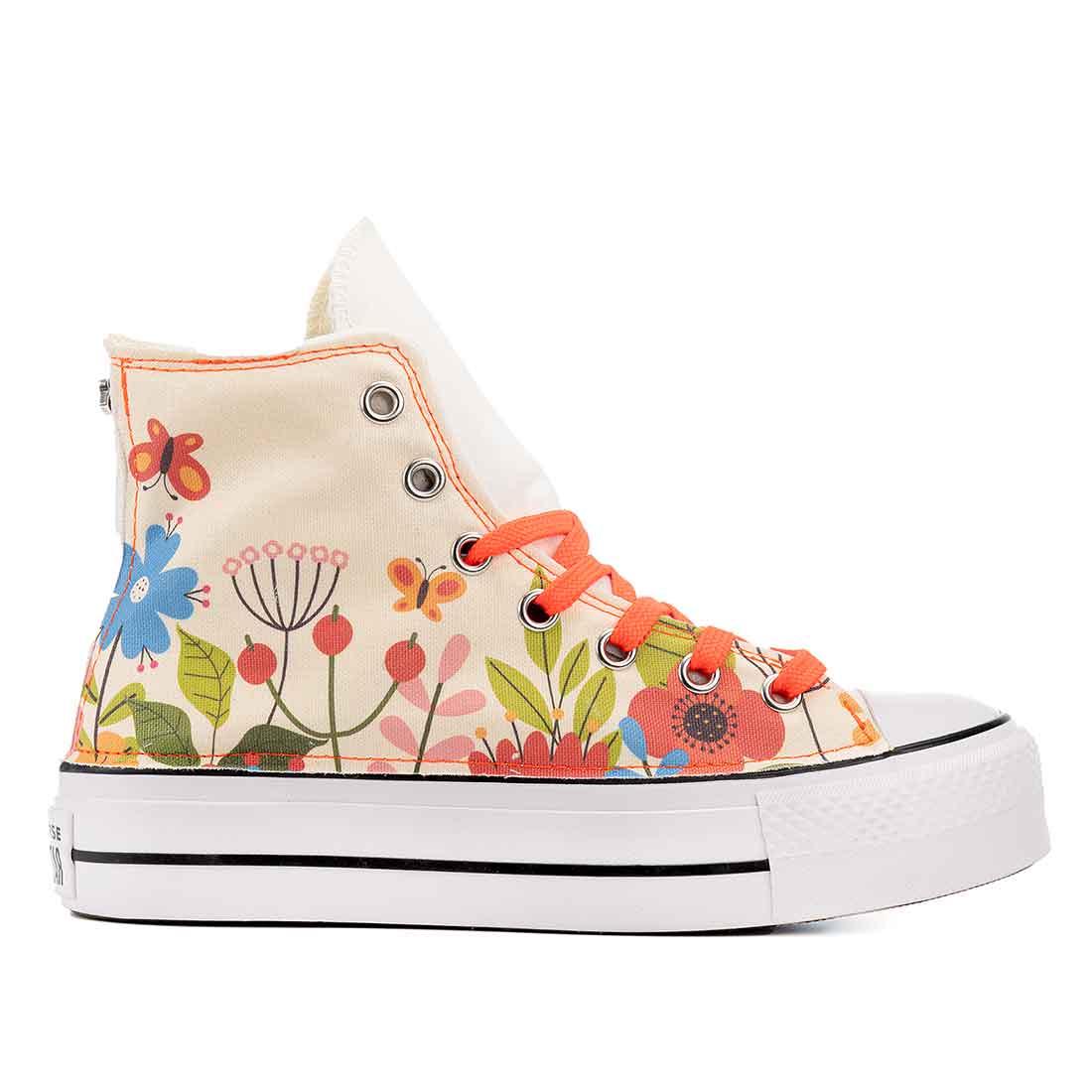 Converse All Star Alte Platform Fiori Multicolor - immagine 2