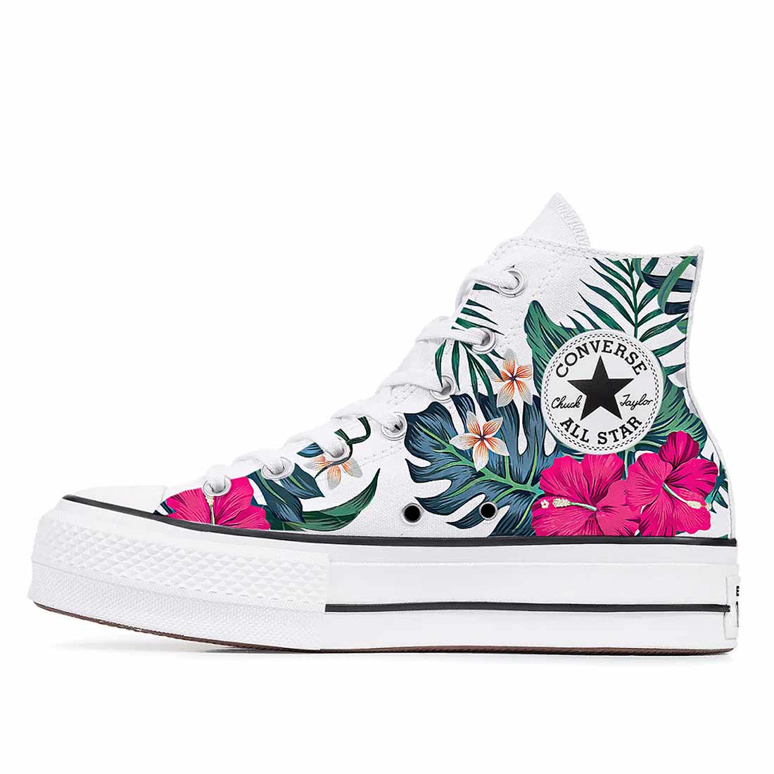 Converse All Star Alte Platform Fiori tropicali - immagine 3