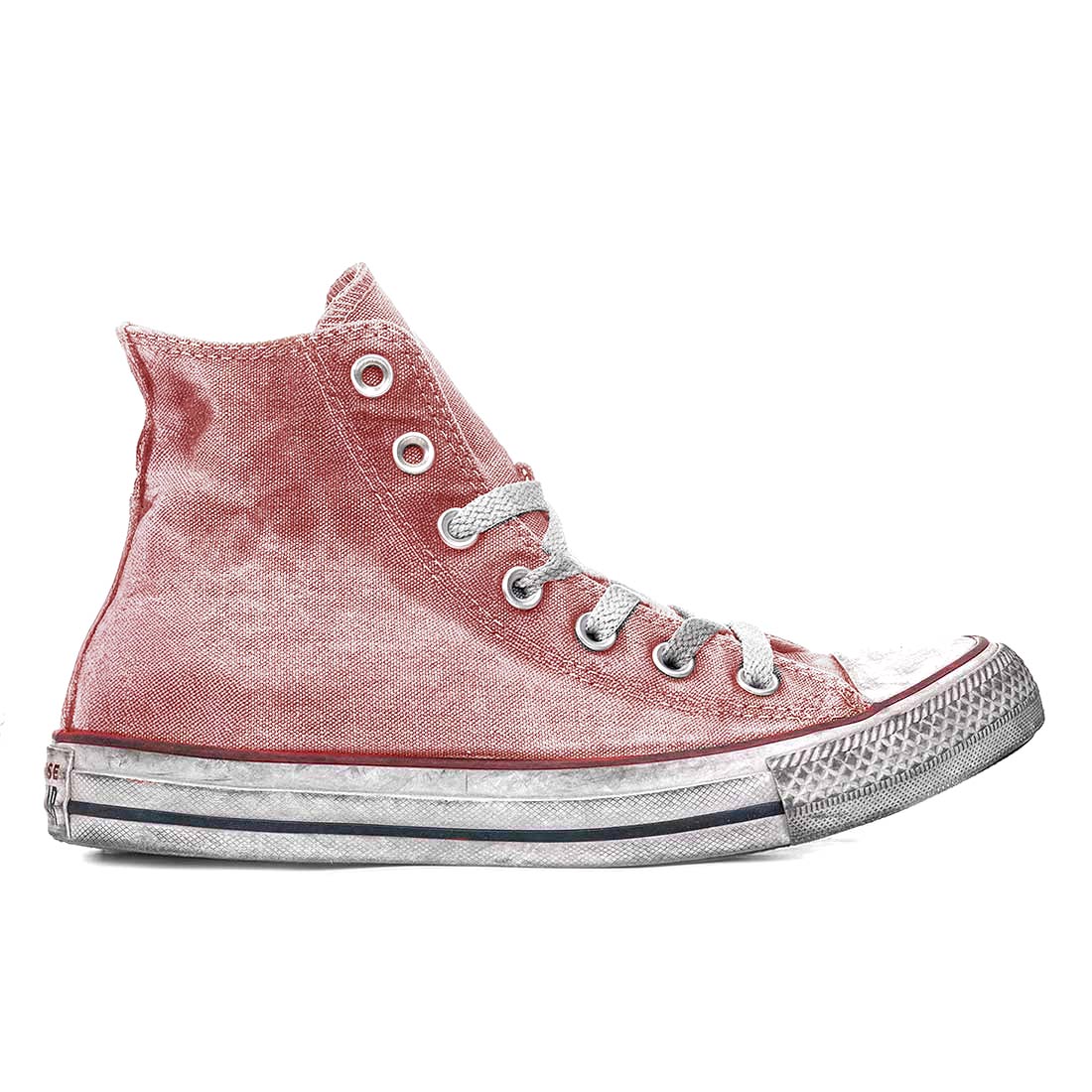 Converse All Star Rosse Vintage Delavè - immagine 2