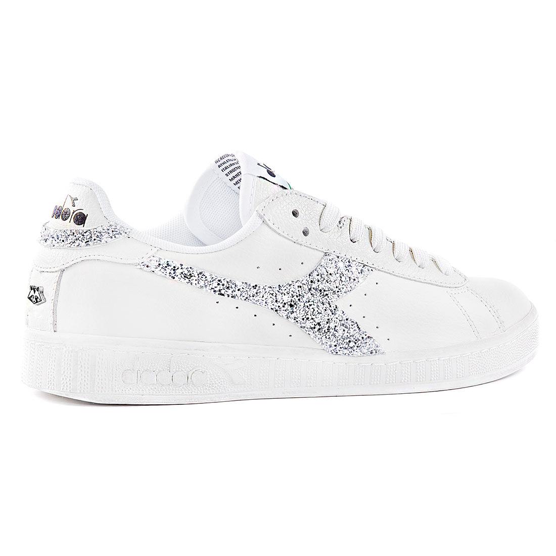 Diadora Game L Low con Glitter Argento - Outlet - immagine 4