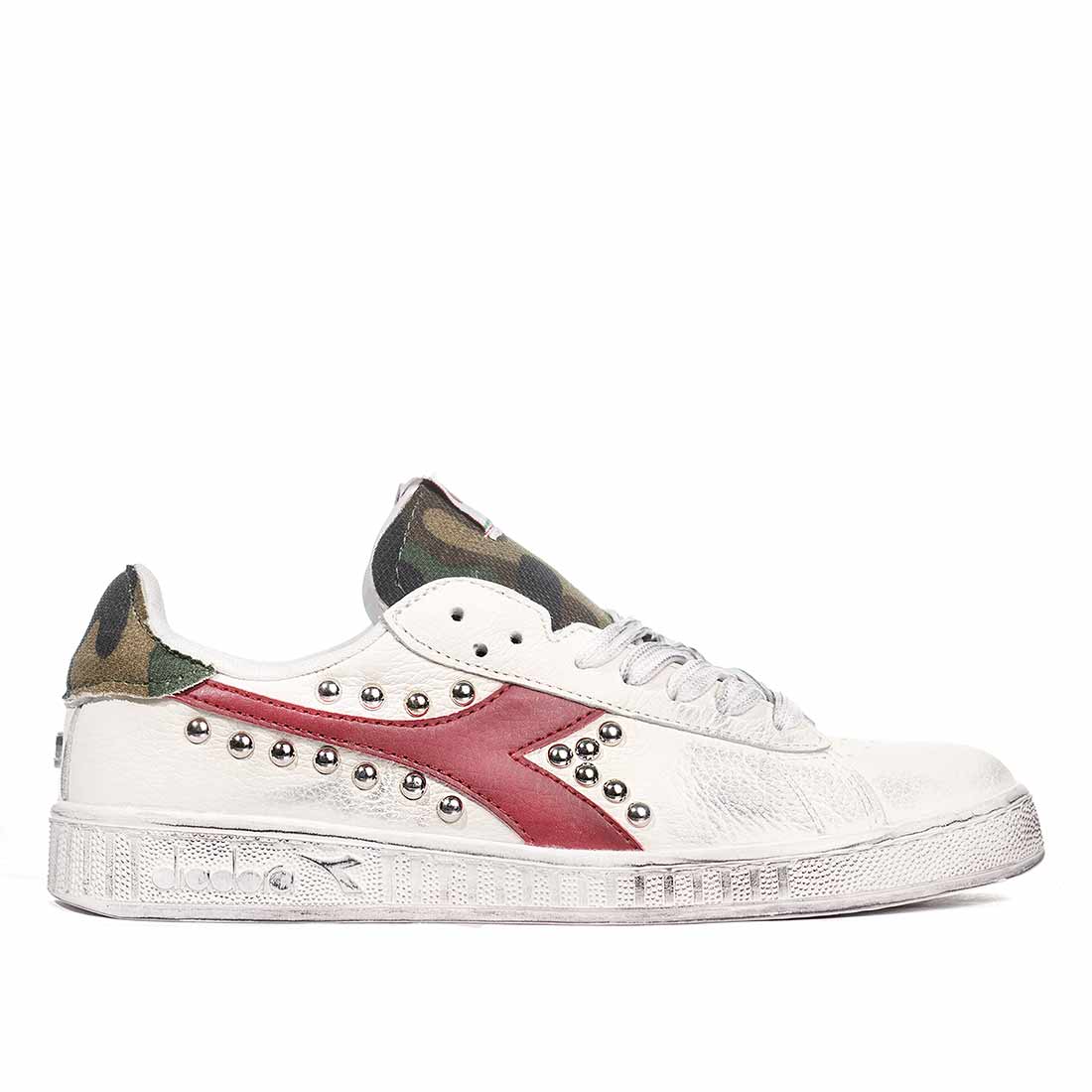 Diadora Game L Low Camouflage Militare con Borchie - immagine 2