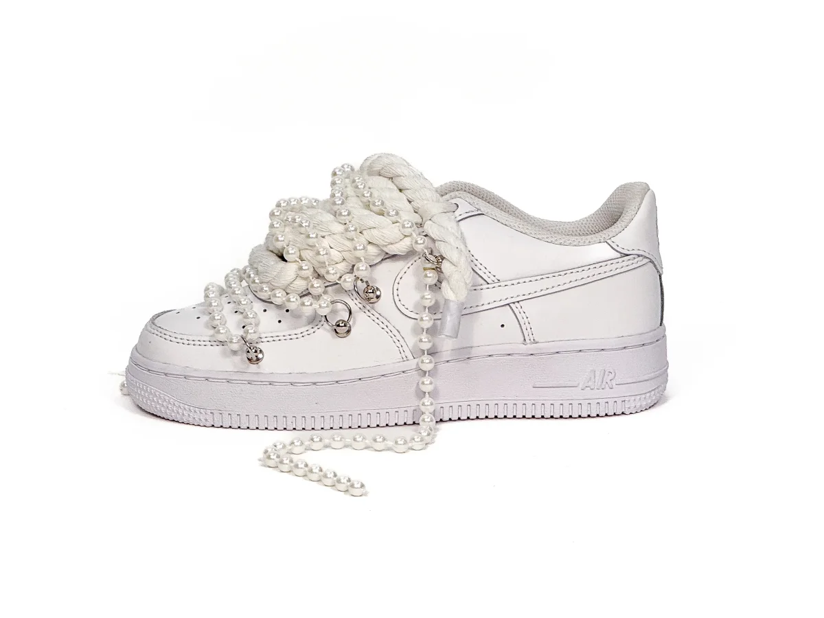 Air Force 1 Corda Laces White PEARL Overlaces - immagine 2