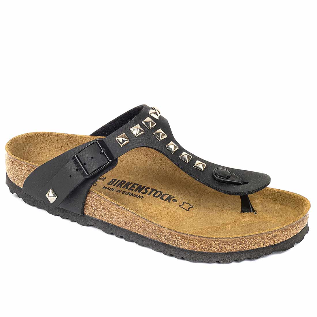 Personalizzazione Birkenstock Gizeh con Borchie a piramide - Nere - immagine 4