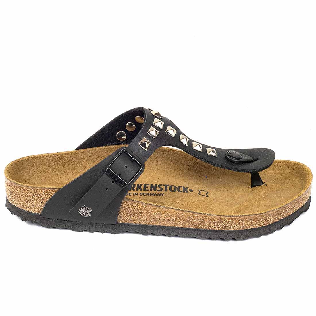 Personalizzazione Birkenstock Gizeh con Borchie a piramide - Nere - immagine 5