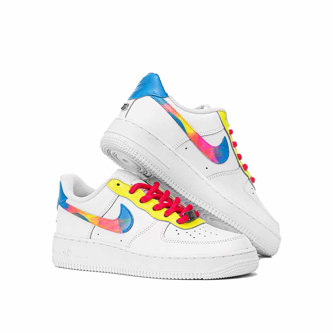 Nike Air Force 1 giallo fluo e fucsia - Barbie - immagine 5
