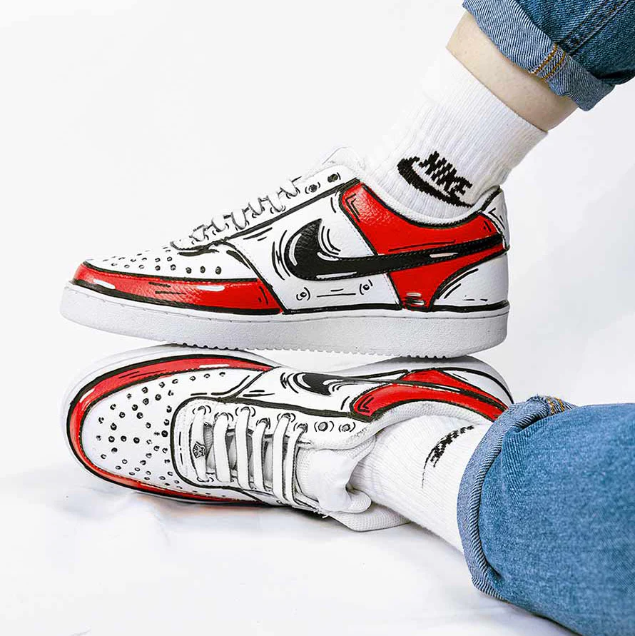 Nike Court - Cartoon Rosso - immagine 3