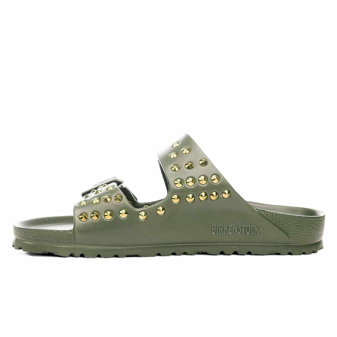 Personalizzazione Birkenstock Arizona Eva Verde Kaki con Borchie Oro - immagine 5