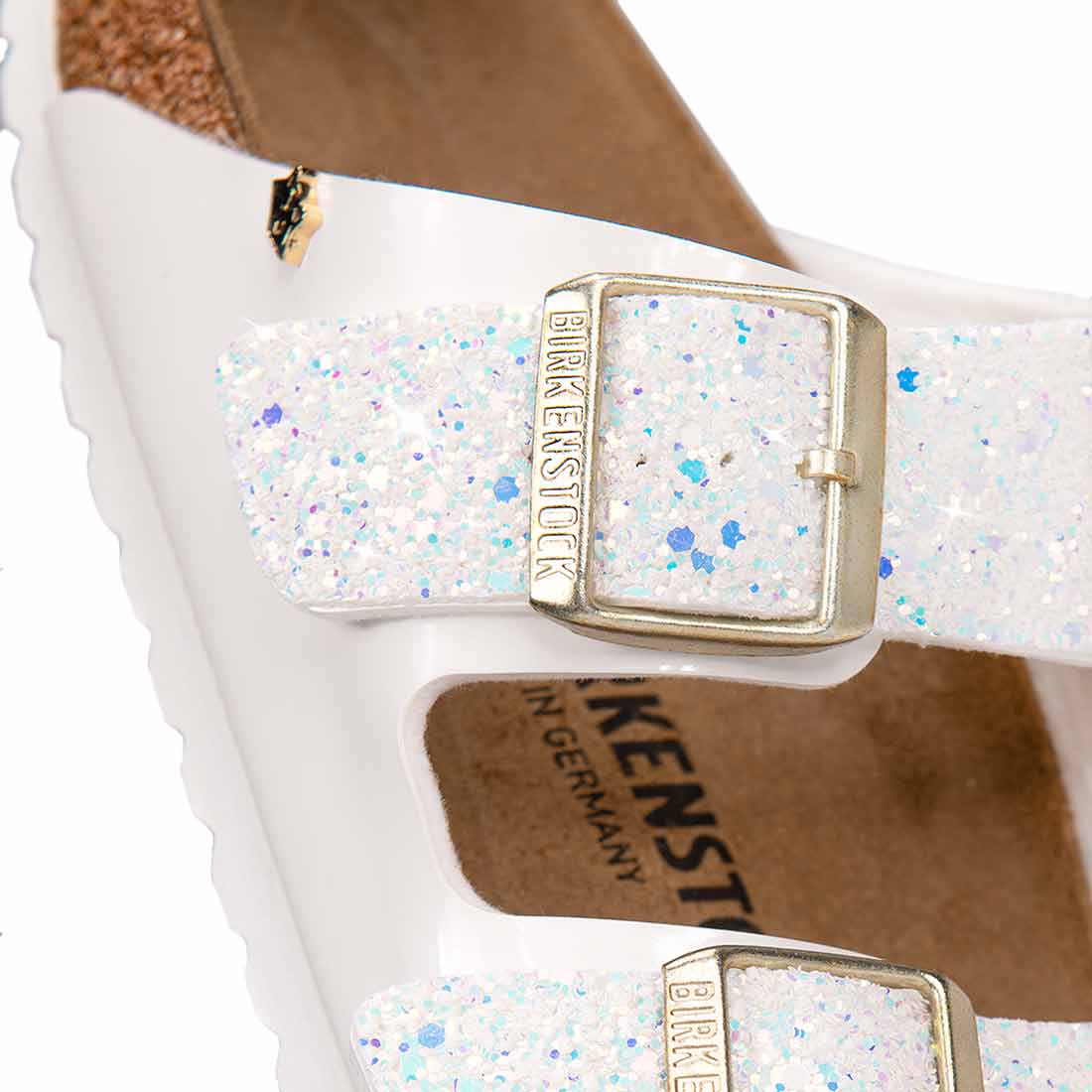 Personalizzazione Birkenstock Arizona Bianche - Glitter Bianchi - immagine 3