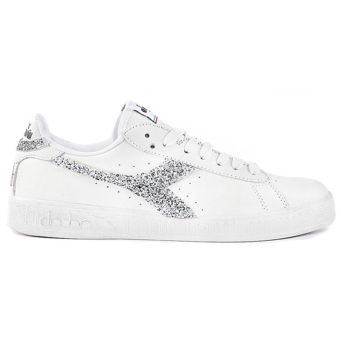 Diadora Game L Low con Glitter Argento - Outlet - immagine 2
