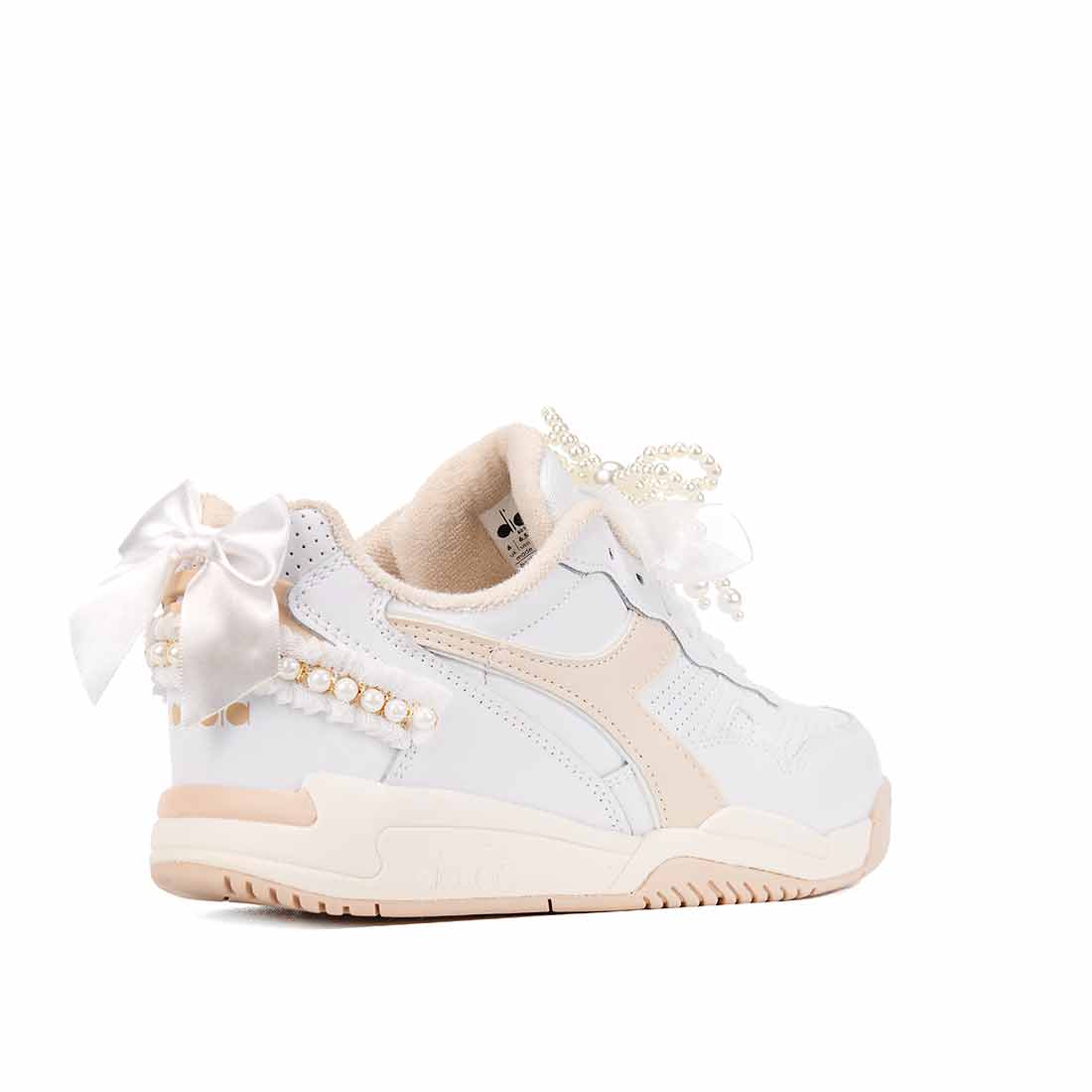 Diadora Rosa Salmone con Pizzo e Perle - Kawaii - Outlet - immagine 4