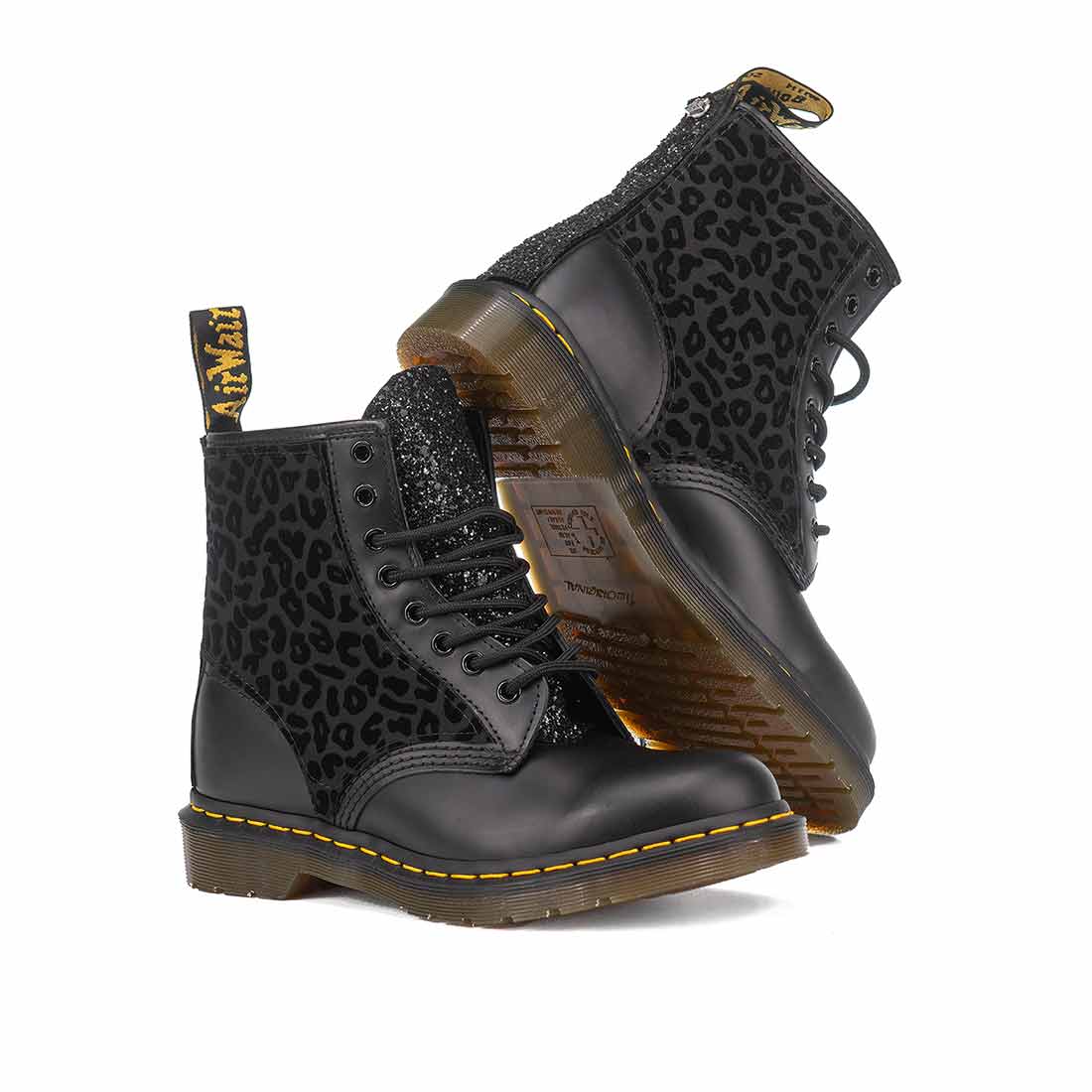 Personalizzazione Dr Martens Leopardato Nero - Tono su Tono - immagine 3