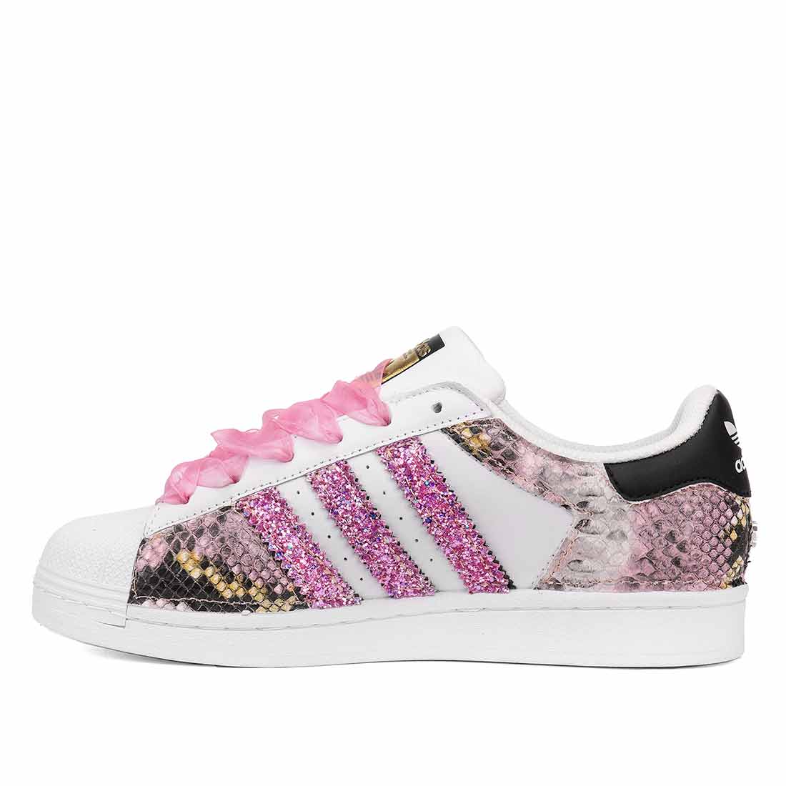 Adidas Superstar Pitone Rosa- Glitter Fucsia - immagine 4
