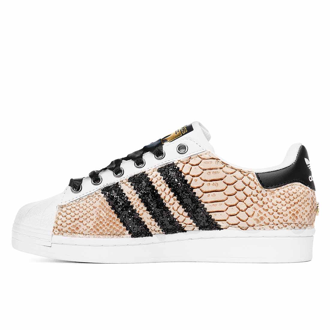 Adidas Superstar Pitonate Nocciola - immagine 5