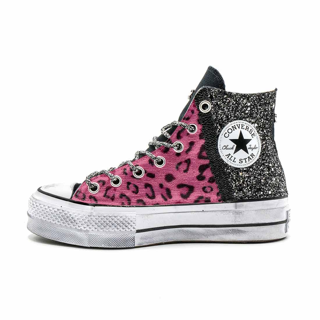Converse All Star Platform Leopardate Rosa - Outlet - immagine 4
