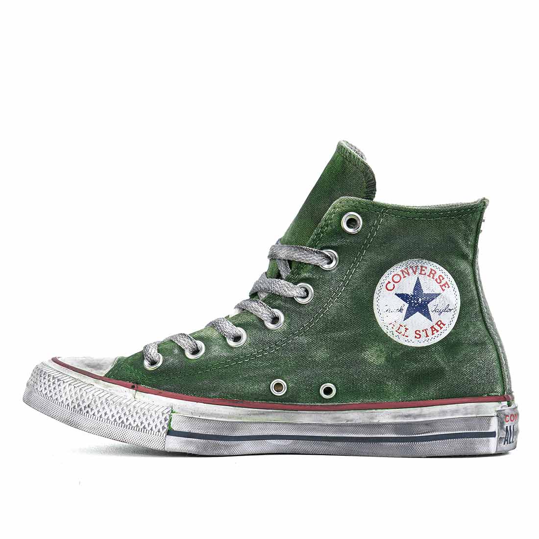 Converse All Star Verdi effetto Stone Washed - immagine 4