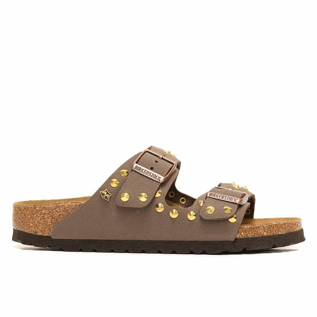 Personalizzazione Birkenstock Arizona Marroni con Borchie Oro - immagine 4