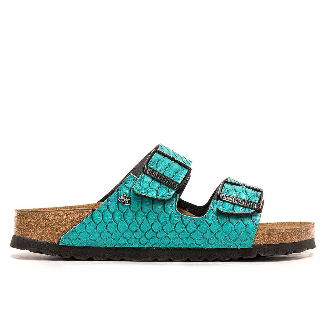 Personalizzazione Birkenstock Arizona Pitone - Verde Smeraldo - immagine 4
