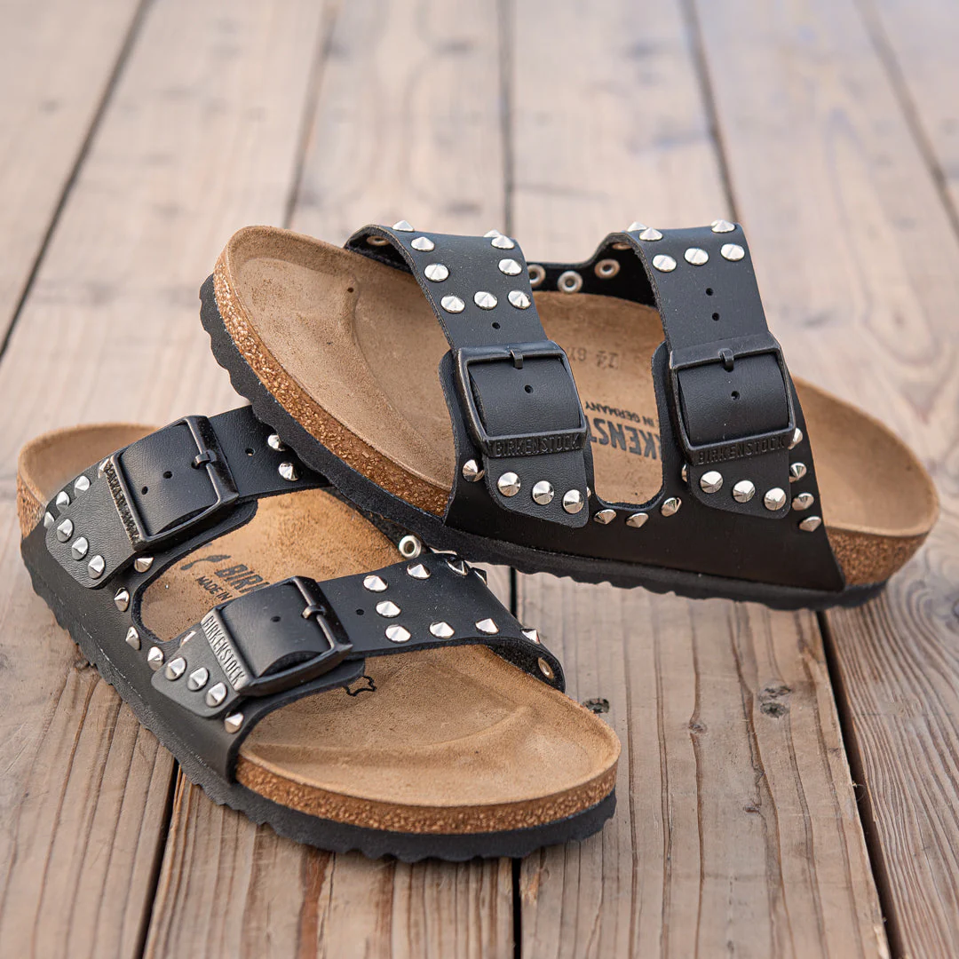Personalizzazione Birkenstock Arizona con Borchie a cuneo - Nere - Outlet - immagine 3