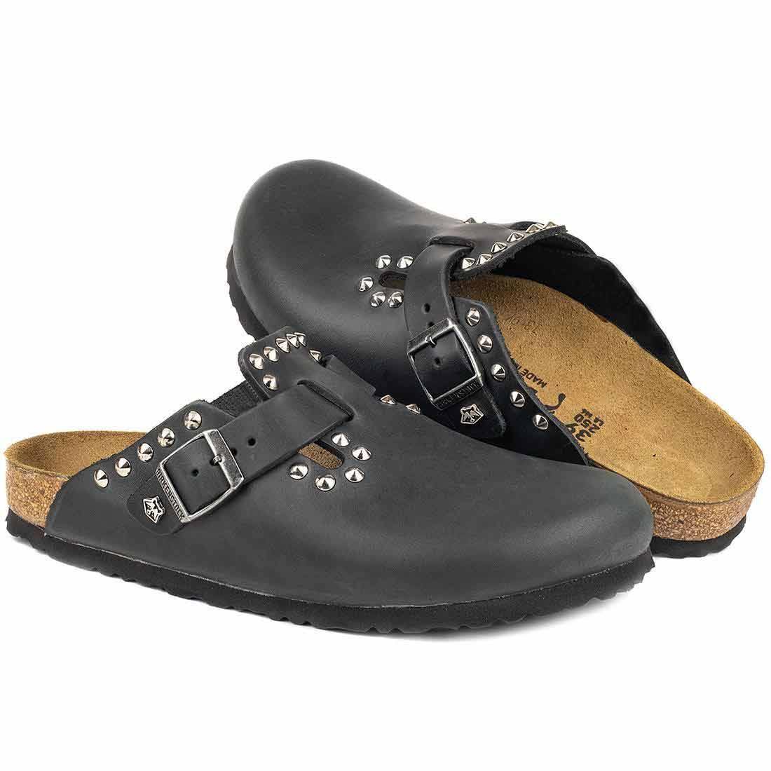 Personalizzazione Birkenstock Boston con Borchie - Nere - immagine 2