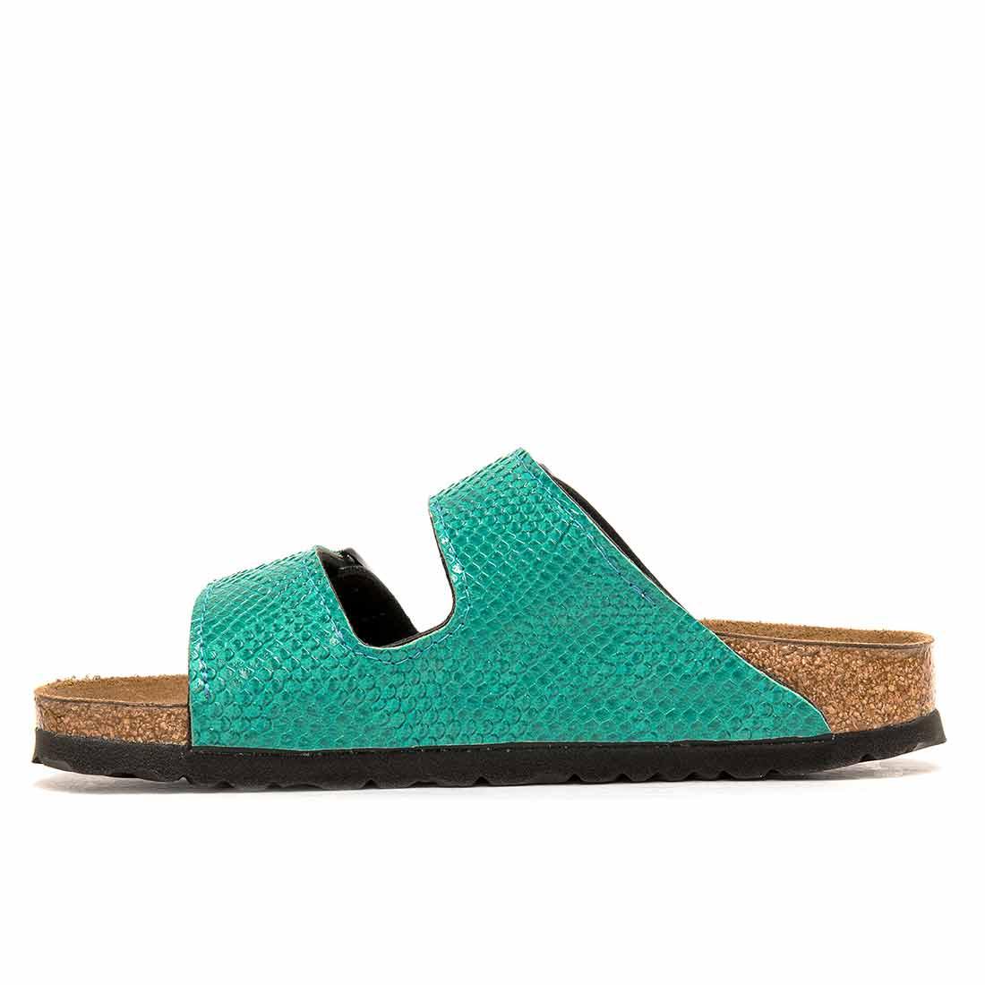 Personalizzazione Birkenstock Arizona Pitone - Verde Smeraldo - immagine 5