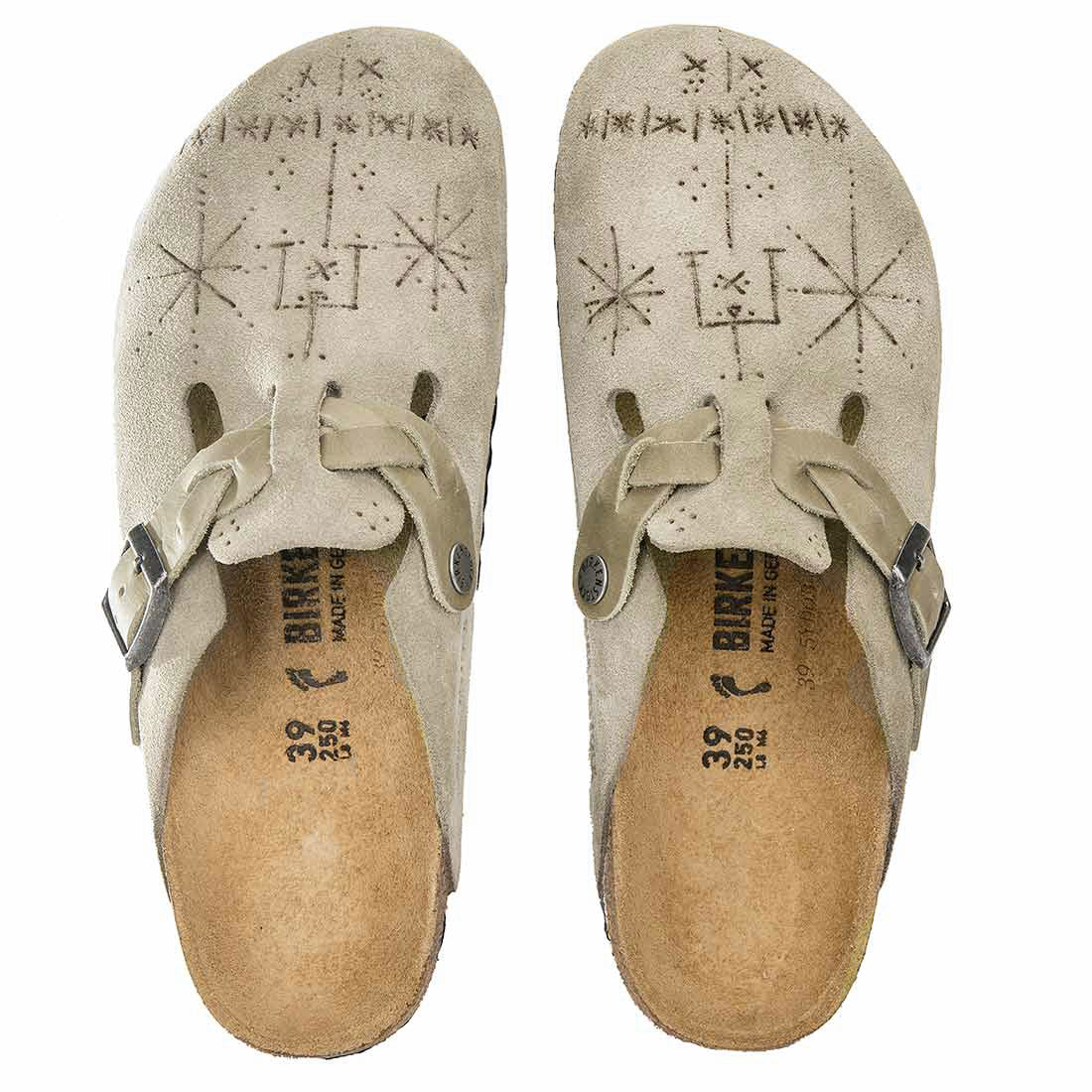 Personalizzazione Birkenstock Boston Taupe - Disegni a mano - immagine 2