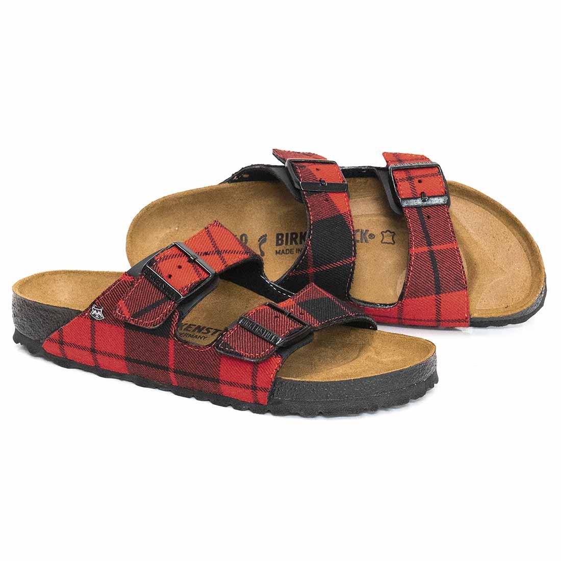 Personalizzazione Birkenstock Arizona Tartan scozzese - Rosso - Outlet - immagine 2